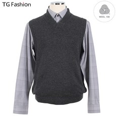 TG패션 울100 V넥 니트 베스트 T193KTKV602