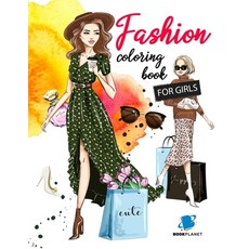 Fashion Coloring Book For Girls Paperback, Lucian Pop, English, 9781716304057