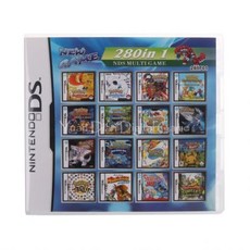 [해외] 280 In 1 F01 컴파일 비디오 게임 카트리지 카드 Nintendo DS 3DS 2DS 슈퍼 콤보 멀티 카트, 280in1 with box