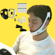 스몰빅몰 입벌림방지밴드 코 기구 턱 수면 입마개 마스크 밴드 테이프 스트랩, 1개, 만능(스몰S)1개+송풍(free)1개