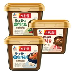 [코스트코] 해찬들 그대로 된장찌개양념 450g x 3 청양초/ 차돌/바지락 꽃개 모음, 차돌 된장찌개 양념 3, 3개