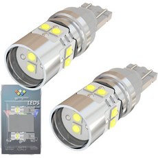 자동차 후미등 LED 리어 T15 전구 화이트 6000k 921 후진등 W16W 캠핑카 트럭 RV 912 T10 194 168 DC 12V-24V 백업 턴 시그널 라이트 오류, 2 pcs, White 6000k, 2개