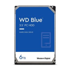 Western Digital WD Blue HDD 6TB CMR 3.5 SATA 5400rpm 256MB PC WD60EZAX-AJP 웨스턴 디지털 - wd60ezax