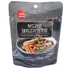 부드러운 돼지고기 장조림110g 이지밀 반찬 간편식 혼밥 멸균제품 (손소독젤2ml 증정), 110g, 1개