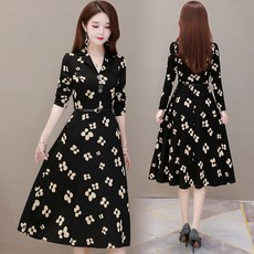 원피스 롱 플라워 점프슈트 겨울 가을 계절 허리보정 슬림핏 이너