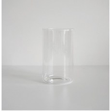 홈카페 마카 내열유리 투명 원형컵 400ml C08 / 6개 단위로 주문해주세요