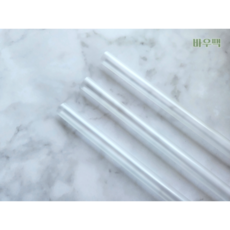바우팩 버블티 개별포장 12*25cm 투명 빨대, 5개, 200개