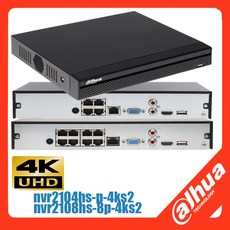 Dahua original NVR2104HS-P-4KS2 4PoE NVR2108HS-8P-4ks2 8POE 1HDD 4K H.265 Network Video Recorder, none - nvr2104hs-p-4ks2