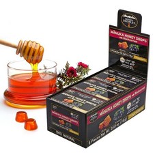 HONEY DROPET ] UMF™+ ( +) % 마누카 꿀 드롭 뉴질랜드에서 온 진한 천연 프리미엄 성분 (블랙커런트 맛), 1개