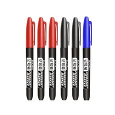 6개/대 영구 마커 펜 파인 포인트 방수 잉크 얇은 펜촉 블랙 블루 레드 1.5mm 컬러, [10] 6Pcs Mix Color Set G, 10 6Pcs Mix Color Set G
