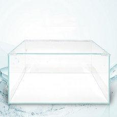 인벤트케이 디아망 구피 열대어 새우 유리 2자 어항 60X35X40cm 뚜껑포함, 투명