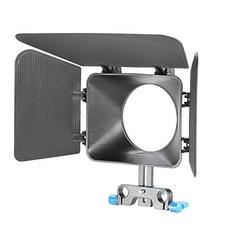 Neewer Plastic 15 mm Rail Rods Matte Box for Canon Nikon Sony Fujifilm Olympus Panasonic DSLR Camera, Blue