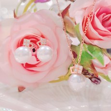 로제도르귀걸이목걸이세트