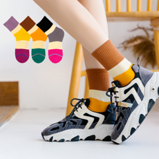 여자발목양말순면컬러