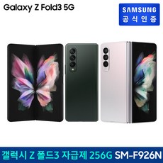 (공식)삼성 자급제폰 갤럭시Z 폴드3 5G [SM-F926N]무약정/공기계 256, 블랙, 256GB