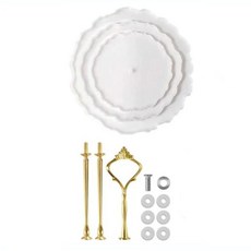 물결 모양 에폭시 송진 계층 트레이 몰드 실리콘 하드웨어 피팅, 1개, 1.3pcs-set