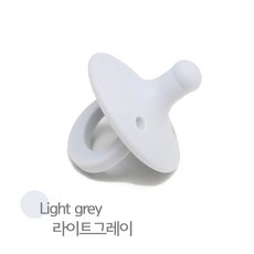 엘린제이 올리 OLI 일체형 실리콘 100% 노리개 젖꼭지, 라이트그레이