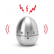 오블리원 스테인리스 스타일 푸드 주방 타이머, 계란, 1개