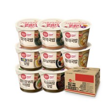 햇반 컵반 혼합 8입 기획 (황태국밥2+미역국밥2+강된장1+김치날치1+스팸마요1+짜장1)