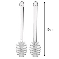 꿀 젓는 막대 긴 손잡이 항아리 스푼 플라스틱 디퍼 밀크티 스틱, 1개, 2.B-2PCS