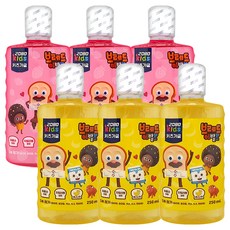 2080 키즈가글 브레드 딸기맛 3개+바나나맛 3개, 250ml, 3개