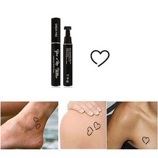물건짱 유앤미 타투 스탬프 아담 스몰형 큰하트 3세이상부터 사용 가능 헤나용품, 1, 해당상품