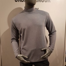 파르티멘토 PARTIMENTO 부드러운 착용감이 느껴지는 남성 목폴라 긴팔 티셔츠 진그레이