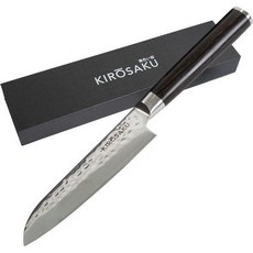 독일직구 Kitchtic Kirosaku 고기 칼 Santoku 다마스커스 Pakka 손잡이 13cm, Ii. Dark Brown_13 cm, 1개