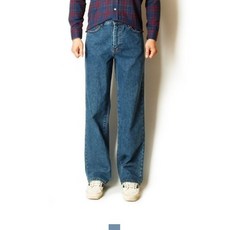 남성진 부츠컷청바지 시리즈 남자생지 팬츠 겨울 와이드 진청 M