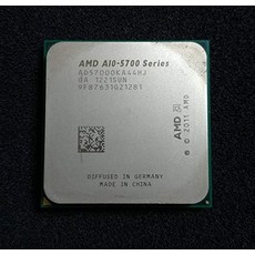 AMD A10-5700 3.40GHz 소켓 FM2 데스크탑 OEM CPU AD5700OKA44HJ, 기본 - amd5700