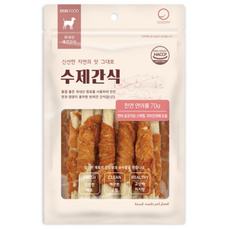 신선한 자연의 맛 그대로 굿데이 수제간식 천연 연어롤 70g 1개