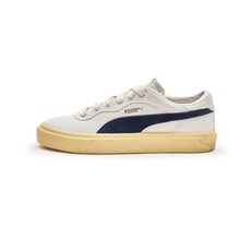 카프리 로얄 스웨이드 - 화이트:네이비:골드 / 396324-01 Capri Royale Suede - Warm White-푸마 Navy-푸마 Gold