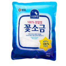 [샘표] 소금요정 꽃소금 1kg, 1개