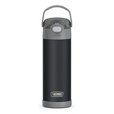 THERMOS FUNTAINER 473.2ml(16온스) 스테인리스 스틸 진공 단열 병 넓은 뚜껑 루니 튠즈, 무광 차콜