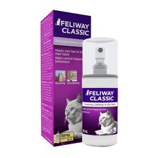 #1 수의사 권장 Animal Health Feliway Cat Calming Pheromone Spray 고양이 진정 안정 페로몬 스프레이 소음에 대한 불안감 감소, 60 ml