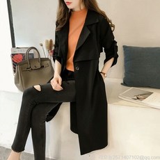 라오농 여성 코트 가을 트렌치코트 하객 캐쥬얼코트하프 트렌치 슬림 코트+KIUU01X