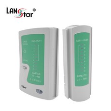 랜스타 분리형 랜 테스터기 UTP/STP 겸용 RJ45 RJ11 지원 LS-468TSN, 1개 - rj45torj11