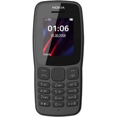 Nokia 노키아 106 싱글심 (2018) TA-1190 듀얼밴드 (850/1900) 공장 GSM 언락 피처폰 (국제 모델)