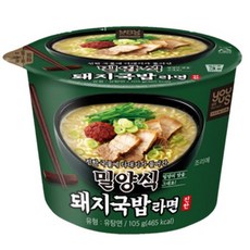 밀양식 돼지국밥라면 컵라면 105g x 12개