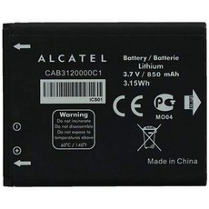 Alcatel OEM 3.7V 리튬 휴대폰 배터리 850mAh QWERTY 3.15Wh CAB3120000C1, 1, 단일상품