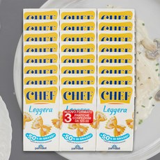 셰프 Chef 쿠킹크림 Panna 라이트, 8개, 125ml