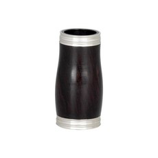 Bb 클라리넷 배럴 에보니 소재 클라리넷 부품 금속 링이있는 액세서리 교체 배럴, With Metal Rings_2