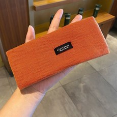 니트 스판 스트랩 여성 캐주얼 스포츠 스카프 사계절 와이드 헤드밴드 세안 전용 헤어밴드 헤드밴드 습기, 07 와펜 오렌지 헤어밴드