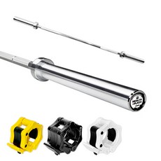 헬스프라자 중량봉 1500mm(12kg) 역기봉+락조마구리, 락조마구리 옐로우, 1500.1개