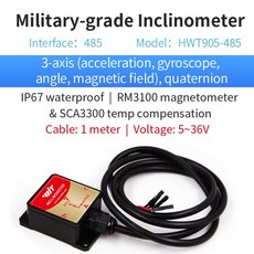 자동차 후방감지센서 witmotion sindt 이중 축 ahrs 200hz + 68, hwt905-rs485