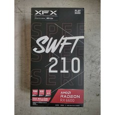 [해외]그래픽카드 XFX 스피드스터 스위트 210 라데온 RX 6600 게이밍 그래픽 카드 8 기가바이트 그래픽스 더블 데이터 레이트6, One Color, One Size