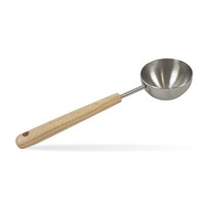 계량스푼 국자 나무손잡이 계량눈금 스텐 계량컵 베이킹, 1개