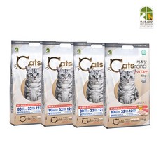 전연령용 비타플러스 20kg(5kg 4개) / 대포장 / 길냥이사료 / 리뉴얼, 5kg, 4개, 닭+참치
