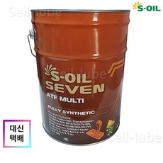 S-OIL 세븐 ATF 멀티 20L 100%합성 오토미션오일 SP-4 RR 덱스론6 앨리슨 TES-295 - 아트모스미션2