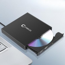 노트북 USB 외장 CD롬 데스크탑 DVD 플레이어, (블랙) USB3.0 읽기 전용, 1개